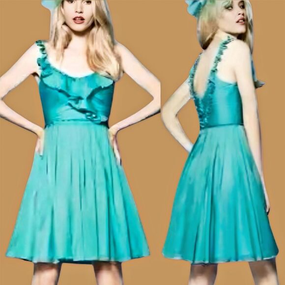 Watters Dresses & Skirts - Watters & Watters Ruffle A Line Cocktail Bridesmaid Dress